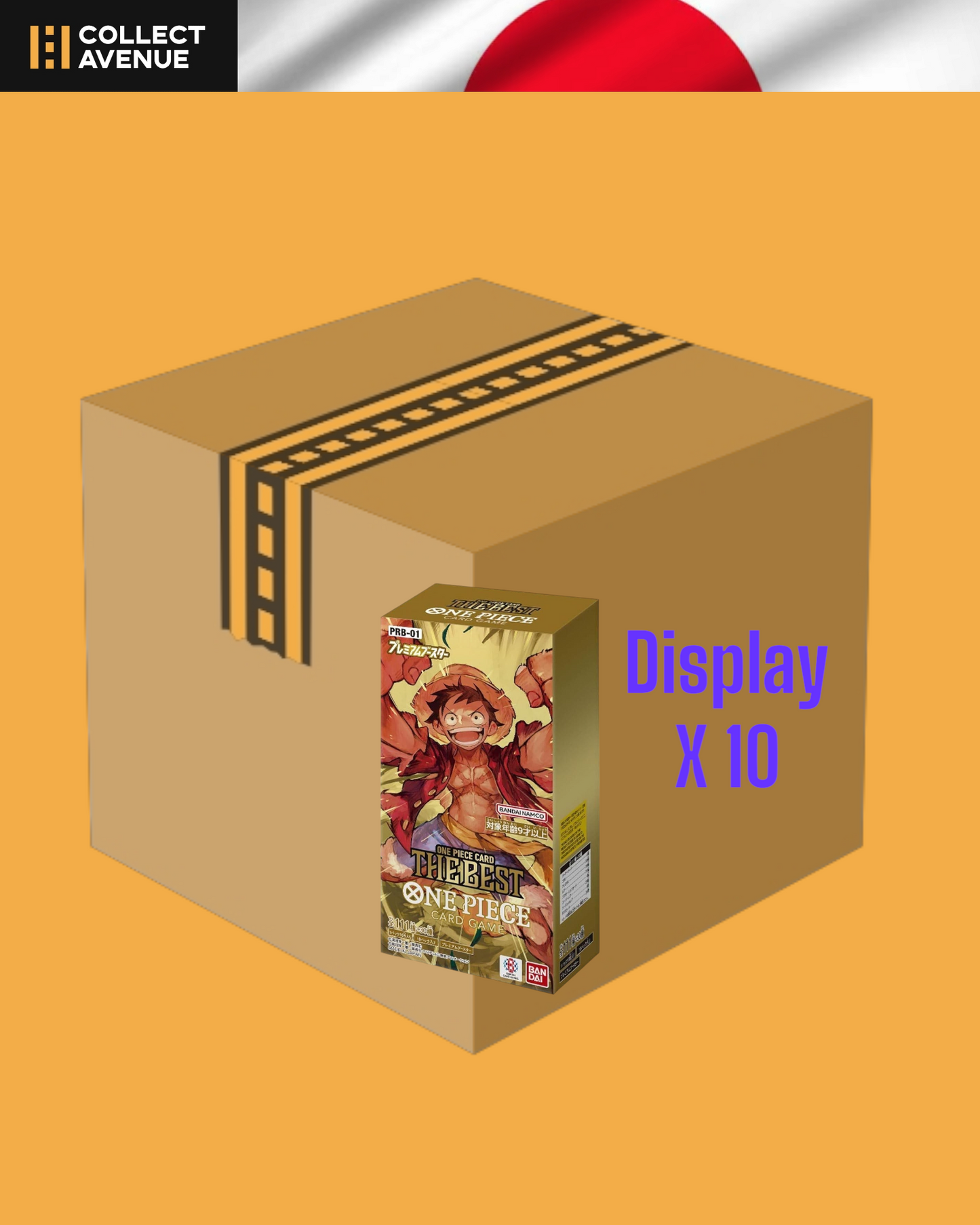 One Piece - Case de 10 Displays - Premium The Best PRB-01 - Version Japonaise