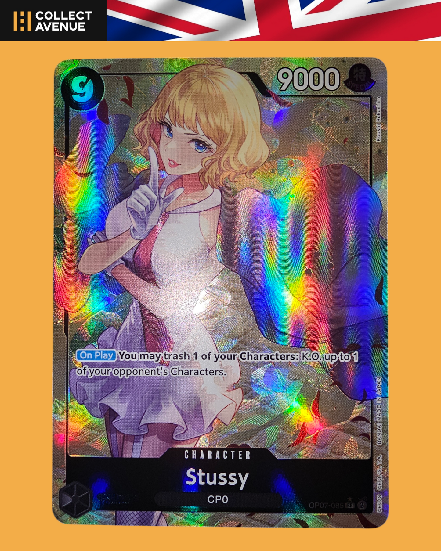 ☠️🚦ONE PIECE STUSSY OP07-085 SR ALT ART EN🚦☠️