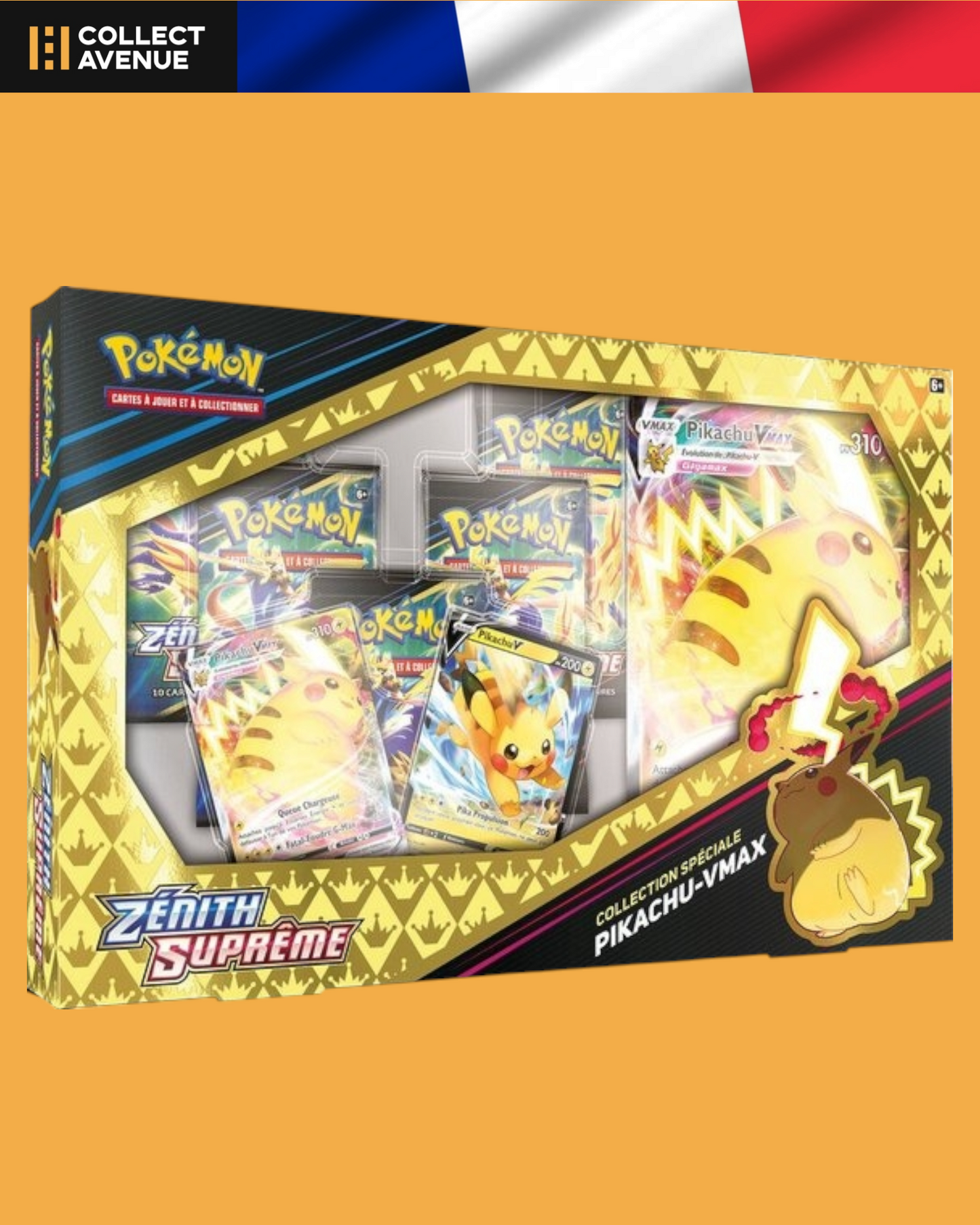 🚦Pokémon - EB12.5 - Zénith Suprême - Coffret Pikachu Vmax 5 Boosters - FRANCAIS🚦