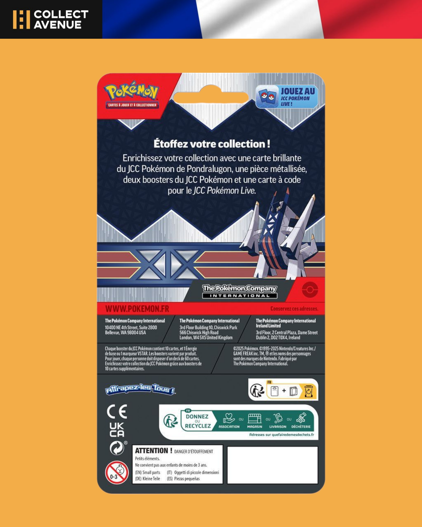🚦Pokémon - Pack 2 Boosters Pondralugon FR🚦