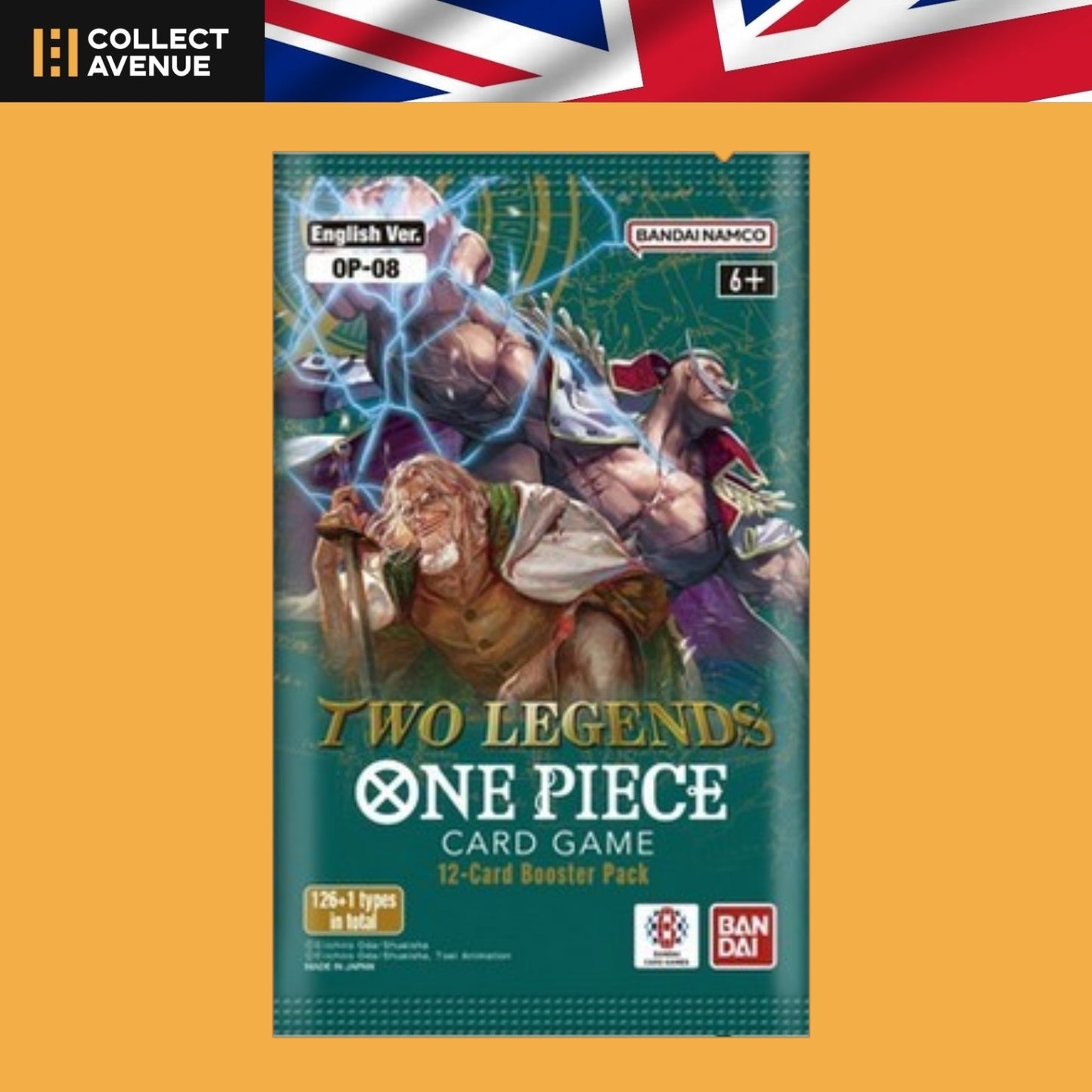 Booster à l'unité One Piece OP08 Two Legends, version anglaise scellée