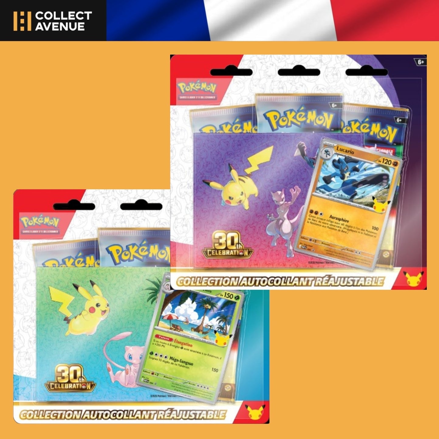 Pokémon - Tripack Stickers 30e Anniversaire - Version Française (Précommande)