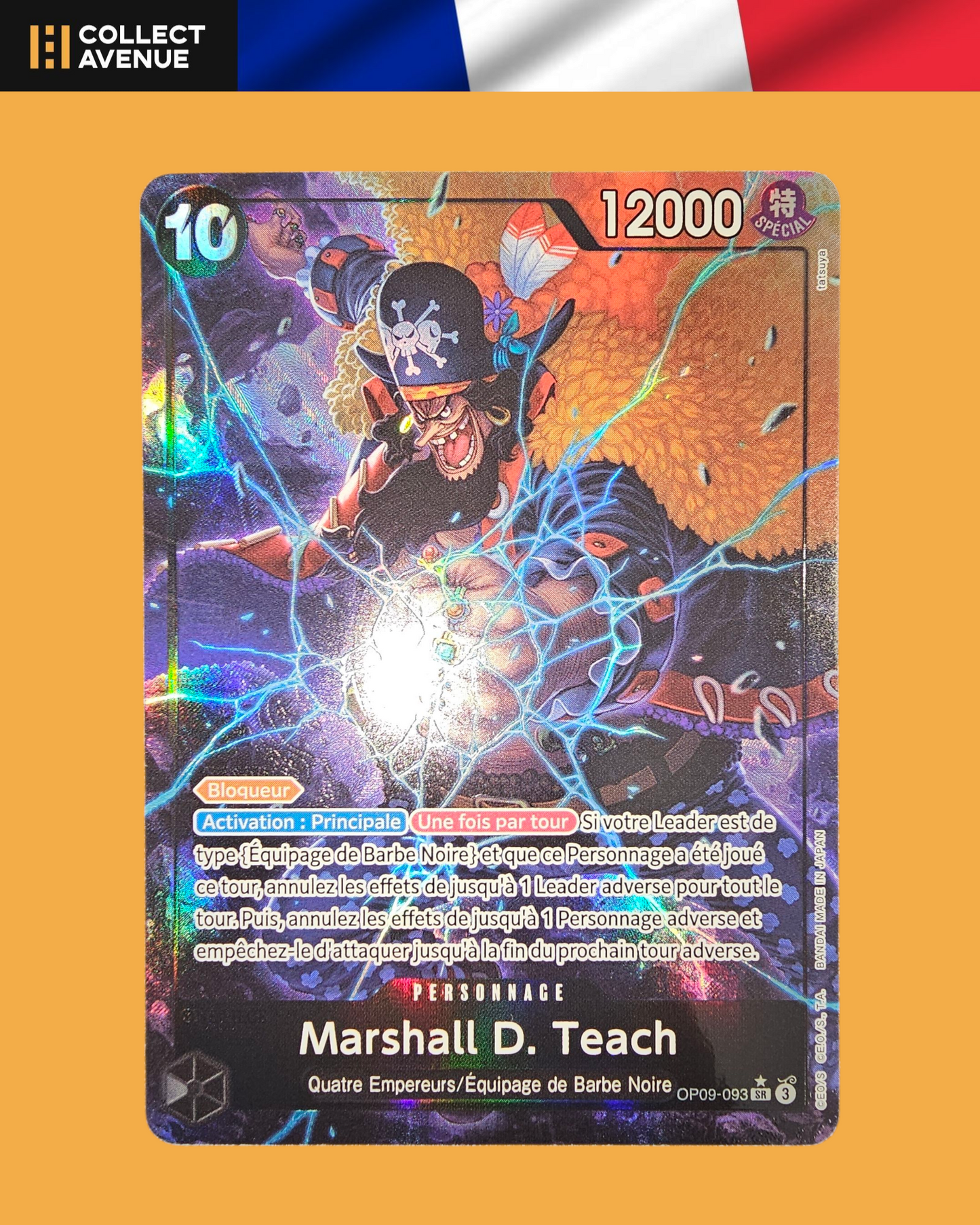 ☠️🚦One Piece Marshall D.Teach OP09-093 SR FR🚦☠️