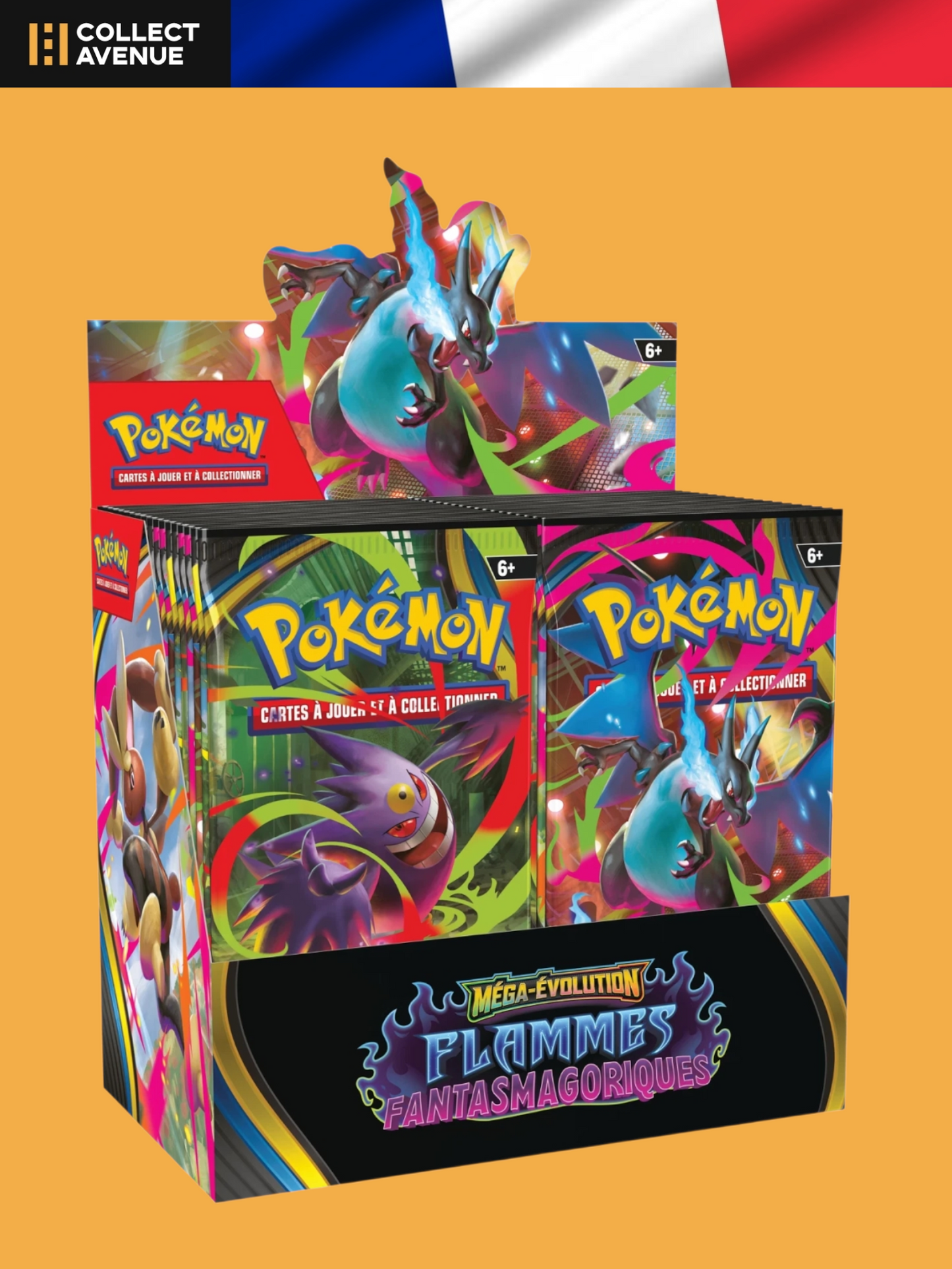 🚦Pokémon - Display 36 Boosters - Flammes Fantasmagoriques - ME02 FR🚦