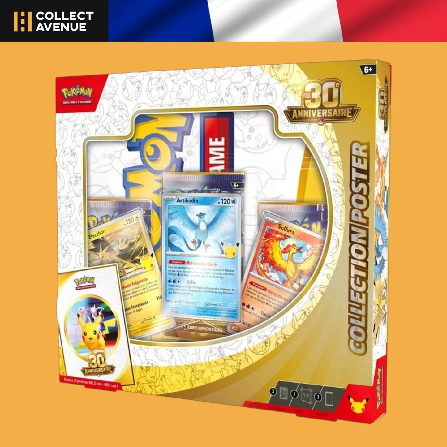 Pokémon - Coffret Poster 30e Anniversaire - Version Française (Précommande)