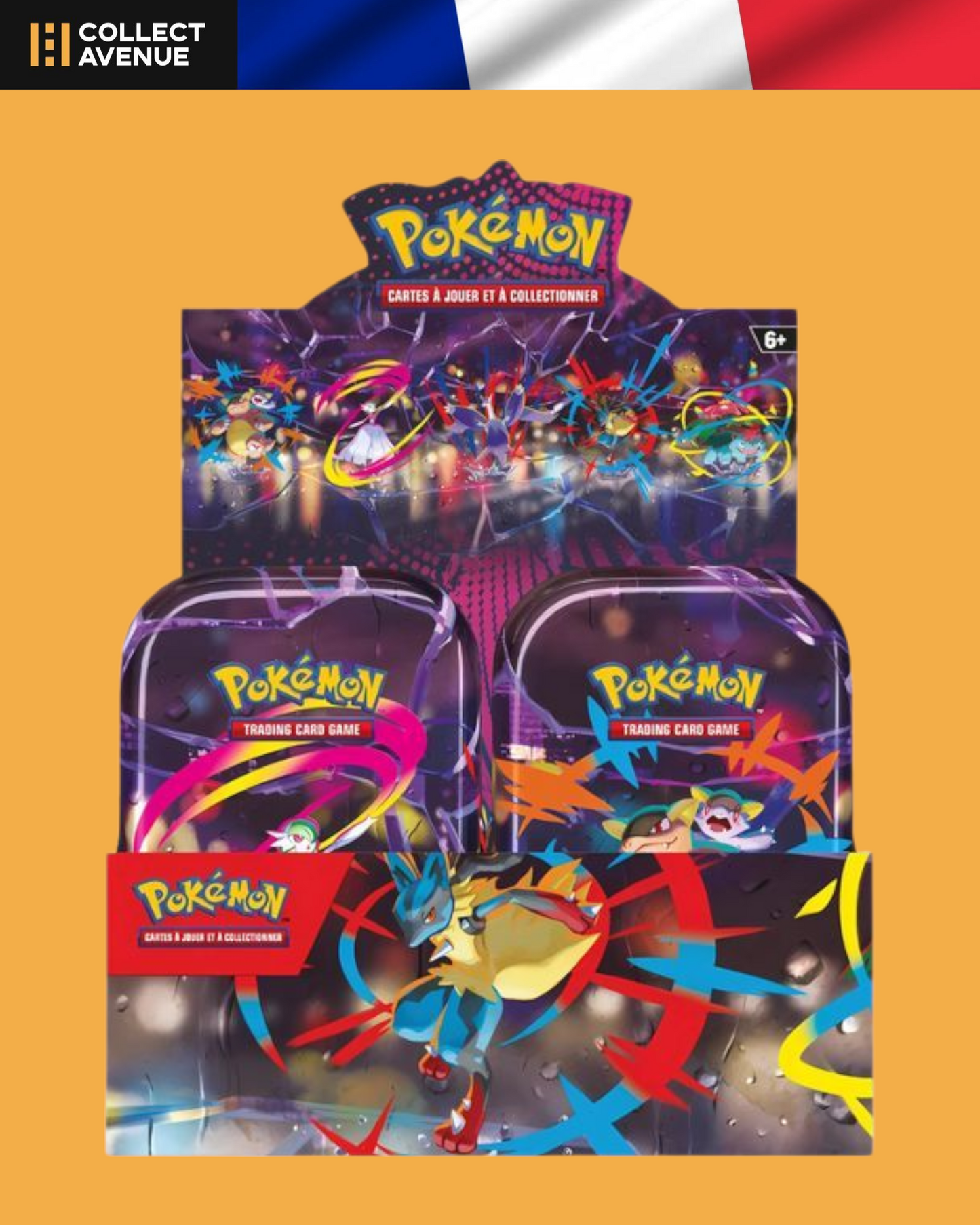 🚦Pokémon - Display de 10 Mini Tins - Méga Evolution - ME01 FR🚦