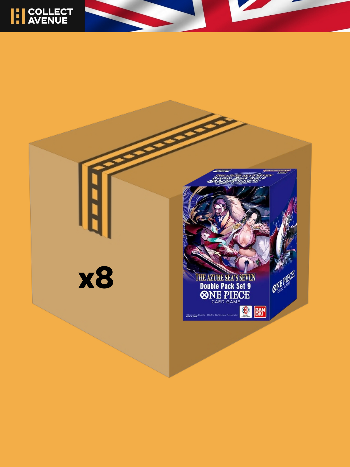One Piece Card Game - Display x8 Double Pack Set Vol.9 DP-09 - Version Anglaise