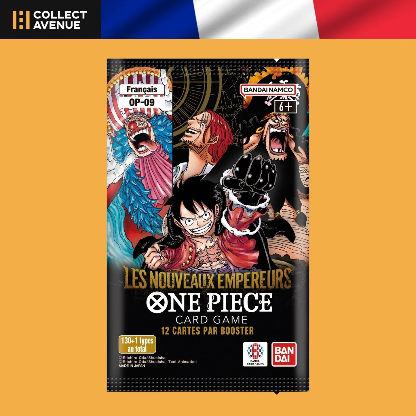 Booster à l'unité One Piece OP09 Les Nouveaux Empereurs, version française scellée