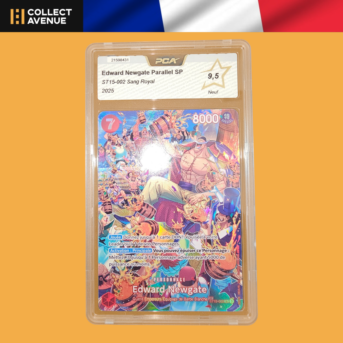☠️🚦PCA 9,5 One Piece - Edward Newgate Parallel SP OP12-037 - FR🚦☠️
