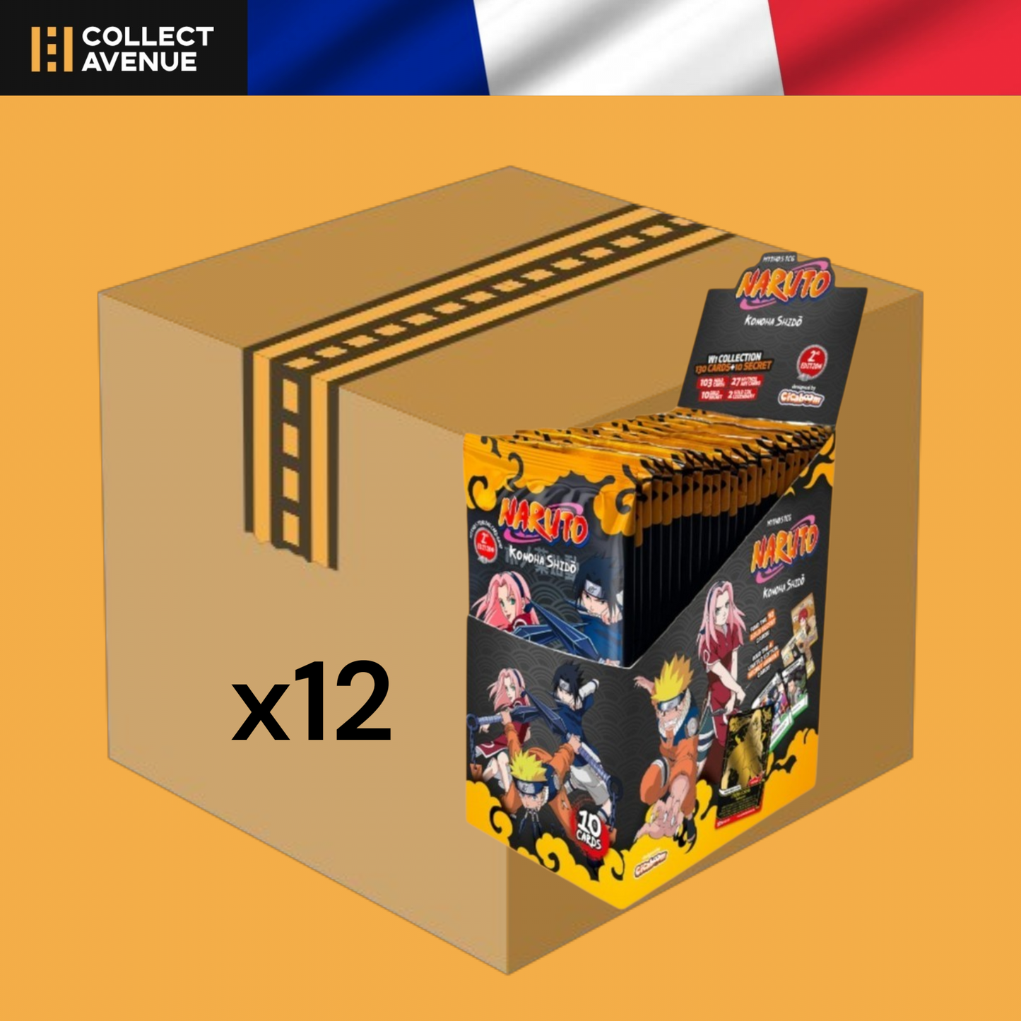đŠPrĂ©commande - Case de x12 Display - Naruto Mythos TCG Konoha ShidĆ 2e Ădition - FRđŠ