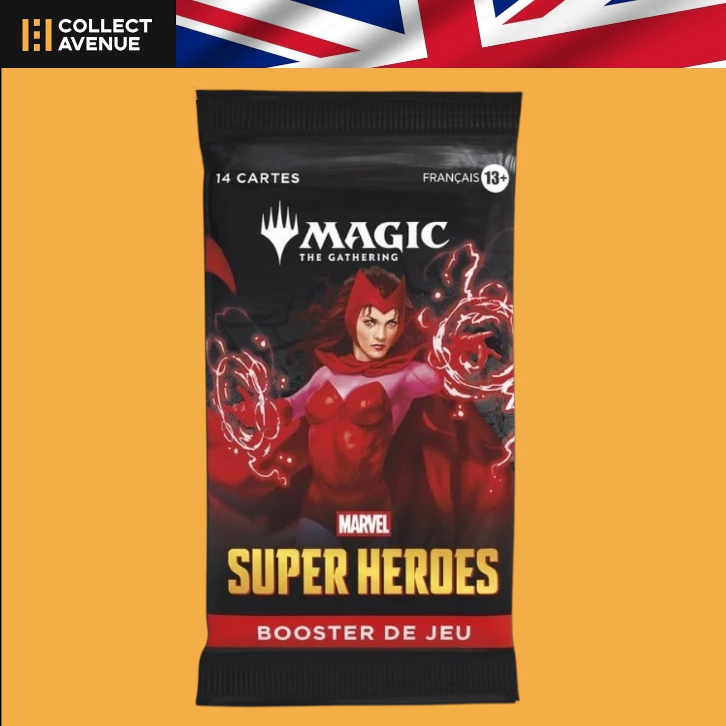Booster Magic Marvel Super Heroes scellé, héros Marvel - Collect Avenue