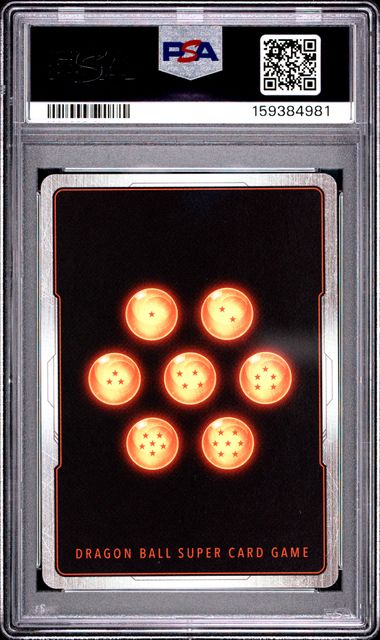 Verso de la carte Dragon Ball Super Red Ribbon Robot SB02-060 gradée PSA 10, certification PSA 159384981