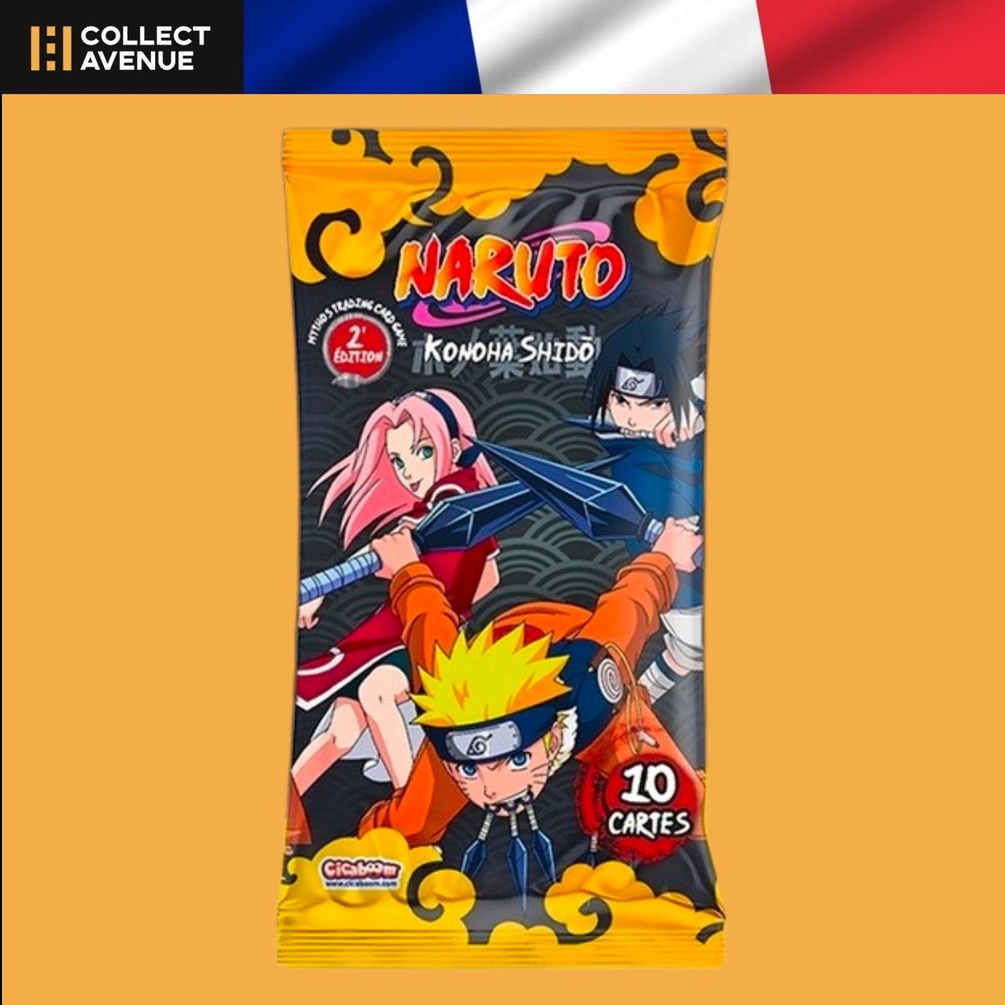 Naruto Mythos TCG - Booster à l'Unité Konoha Shidō 2e Édition - Version Française
