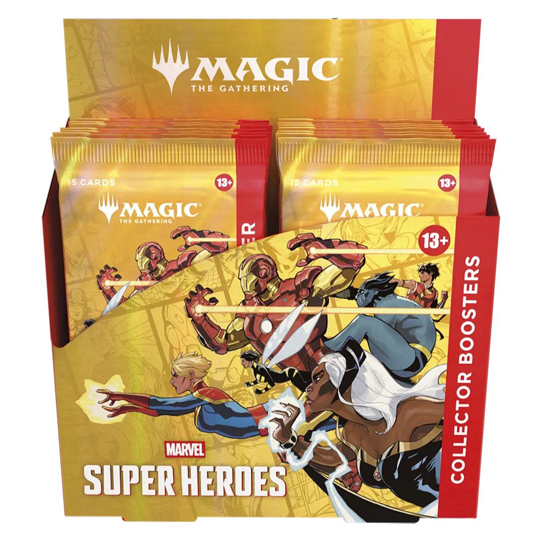 Magic The Gathering Marvel Super Heroes Collector Booster Box 12 boosters version anglaise