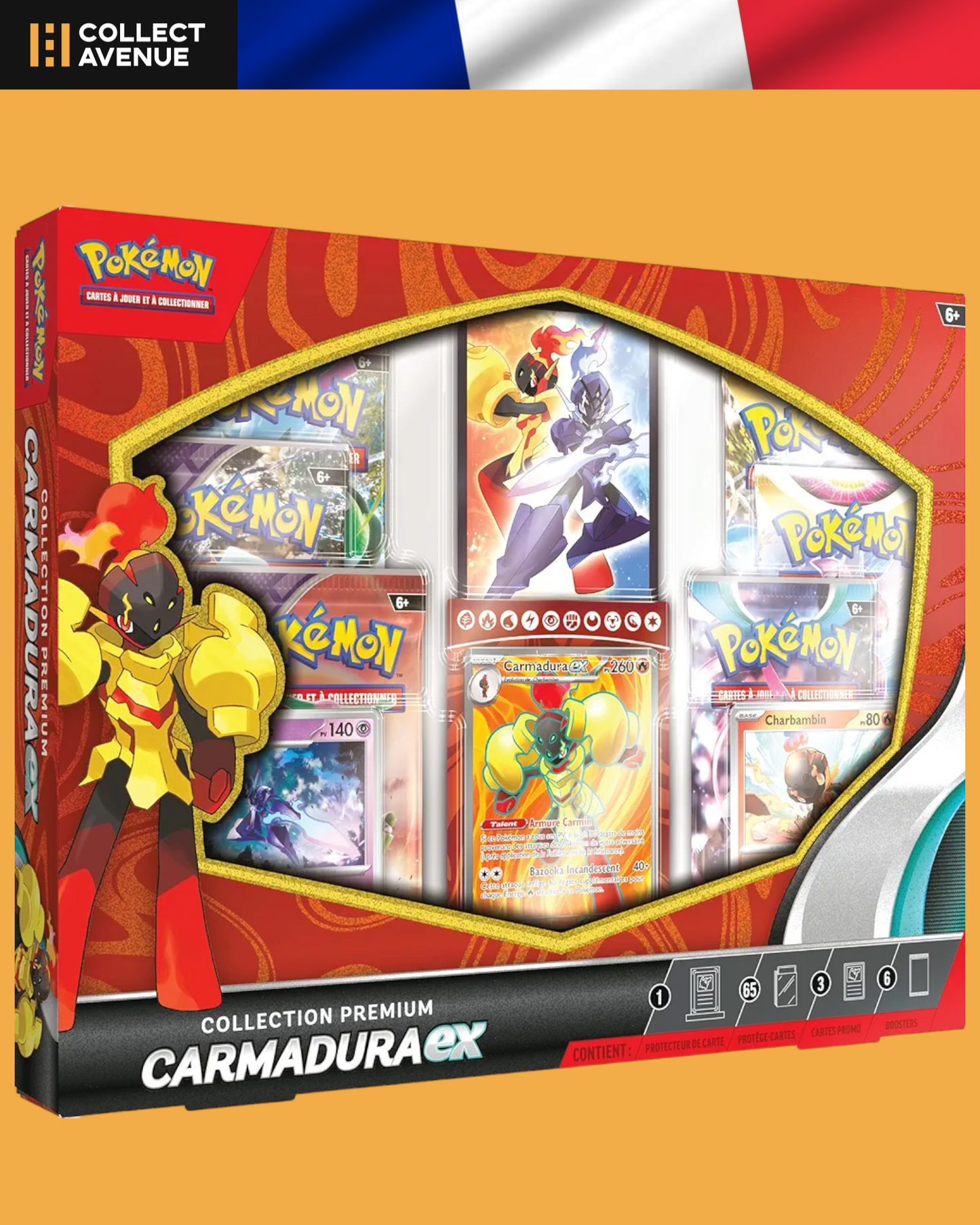 🚦Pokémon - Coffret Collection Premium - Carmadura-ex version Française🚦