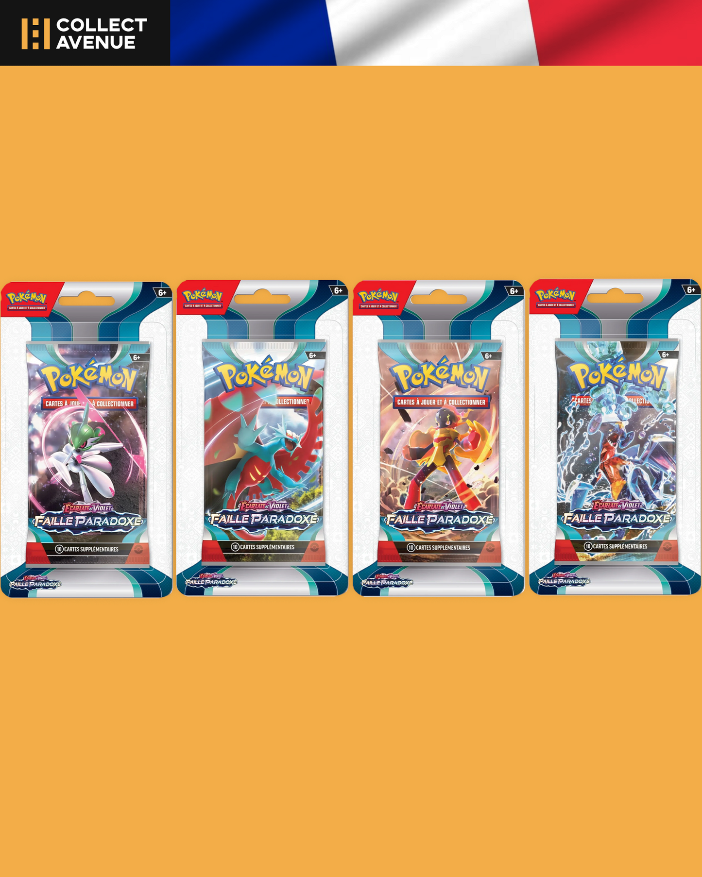 🚦POKEMON BLISTER DE 1 BOOSTER FAILLE PARADOXE EV04 (FR)🚦