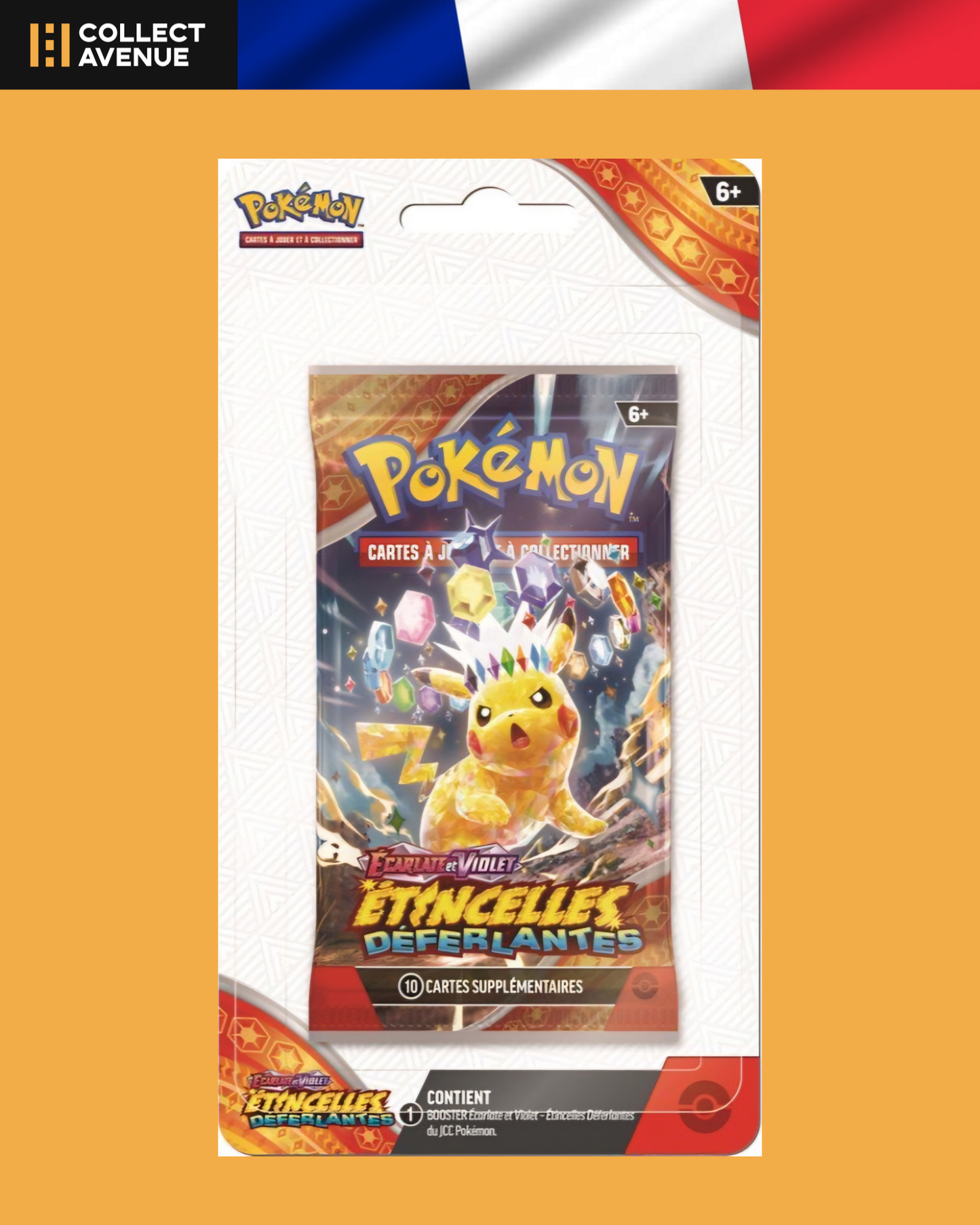 🚦 Pokémon - Booster sous blisters - EV08 Étincelles Déferlantes🚦illustration aléatoire