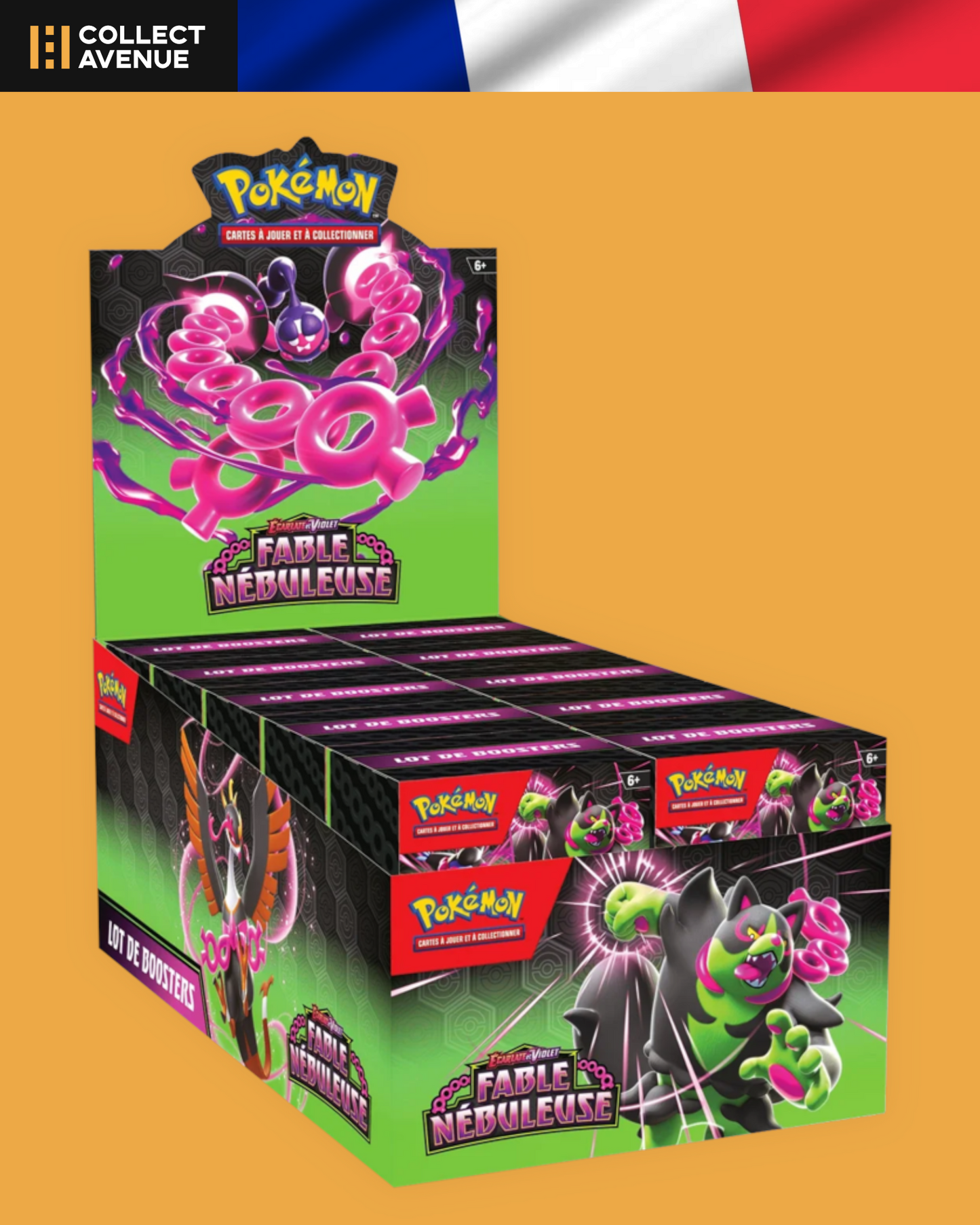 🚦 Pokémon -Display de 10 Bundle de 6 Boosters - EV06.5 Fable Nébuleuse🚦