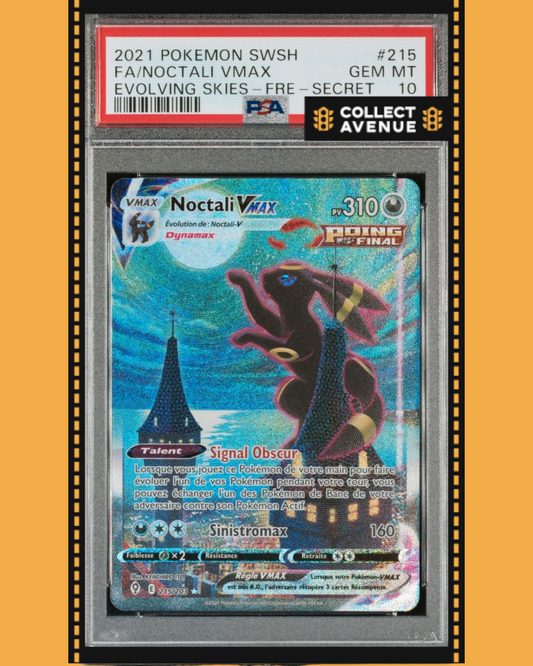 🚦2021 POKEMON NOCTALI VMAX ALTERNATIVE FR PSA10 EVOLUTION CELESTE 215/203🚦