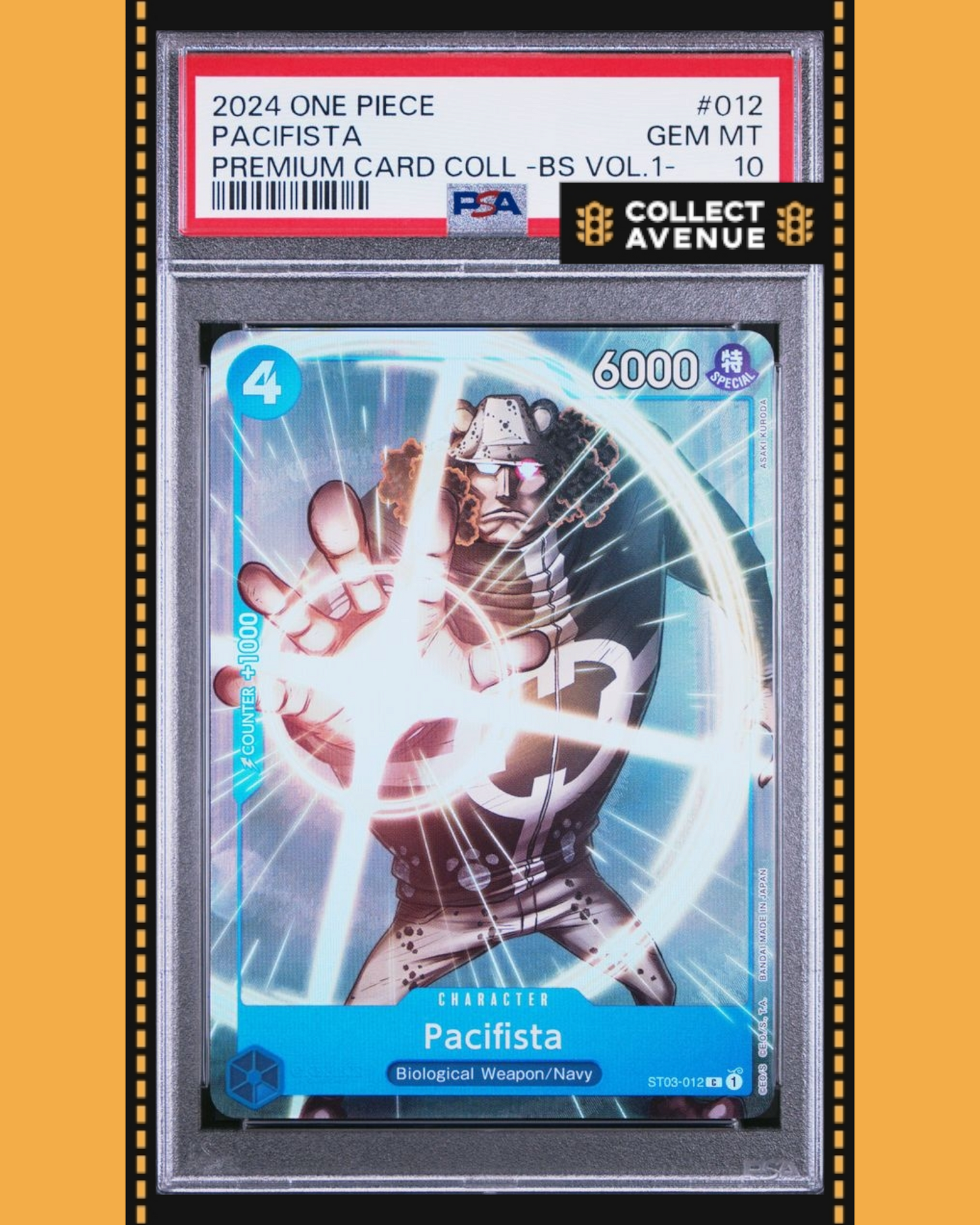 ☠️🚦PACIFISTA ST03-012 PREMIUM CARD COLL BEST SET VOL 1 EN ONE PIECE PSA 10🚦☠️