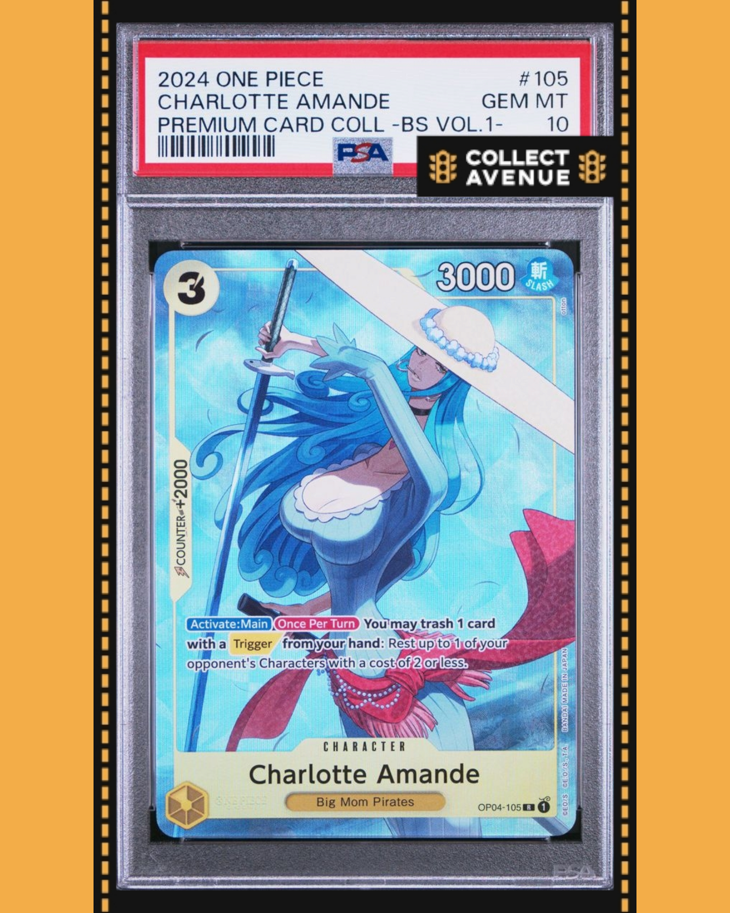 ☠️🚦CHARLOTTE AMANDE PREMIUM CARD COLL BEST SET VOL 1 EN ONE PIECE PSA 10🚦☠️