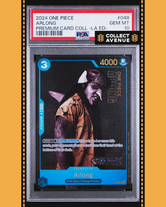 ☠️🚦ONE PIECE PSA 10 ARLONG PRE CARD COLL LIVE ACTION ED P-048 EN🚦☠️