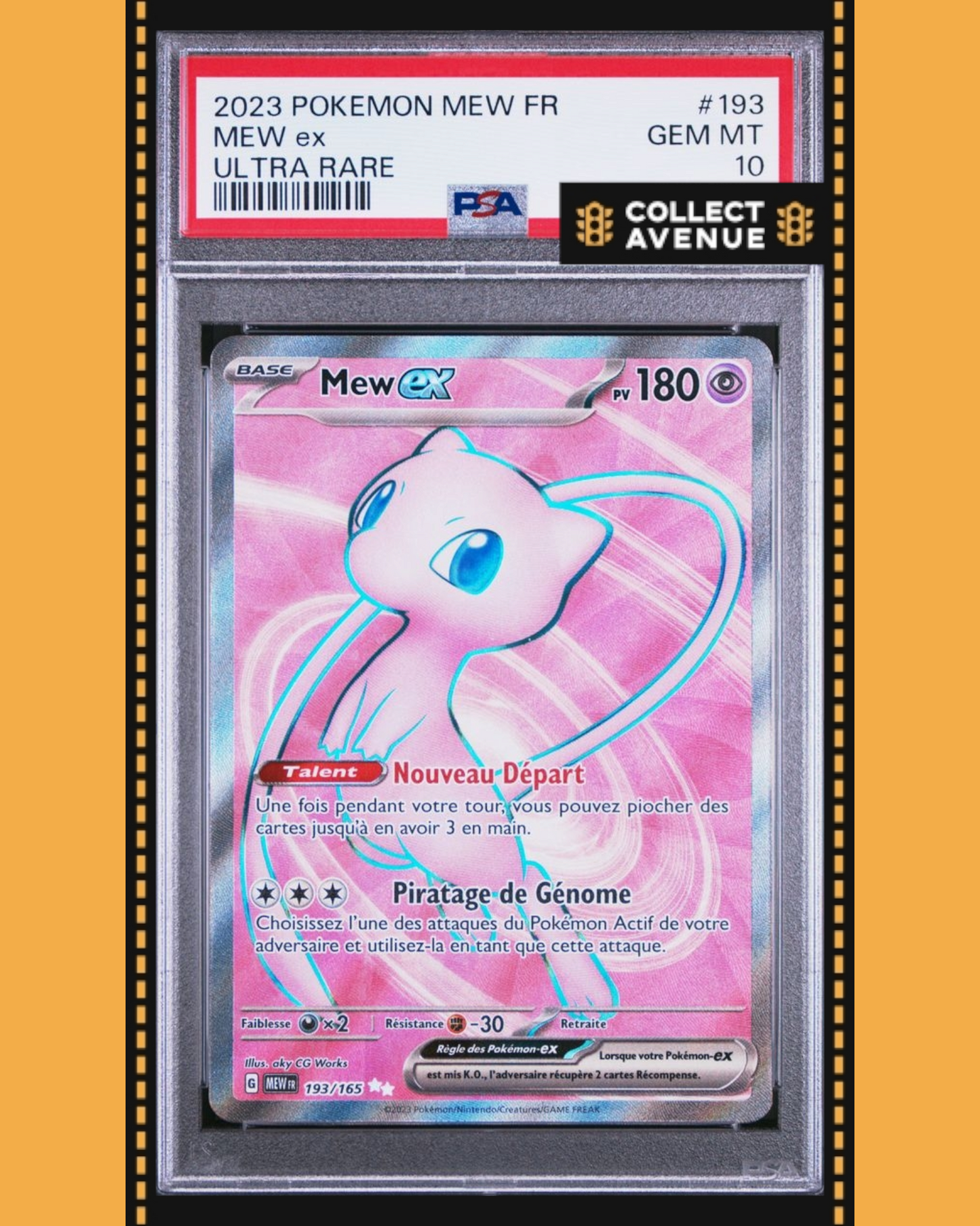 🚦2023 POKEMON PSA 10 FA/MEW EX 151 193/165 FR🚦