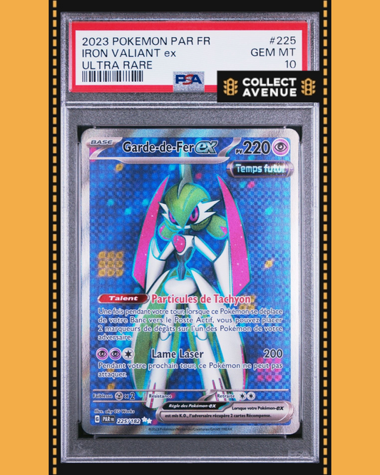 🚦2023 POKEMON PSA 10 GARDE DE FER EX FULL ART 225/182 FR🚦