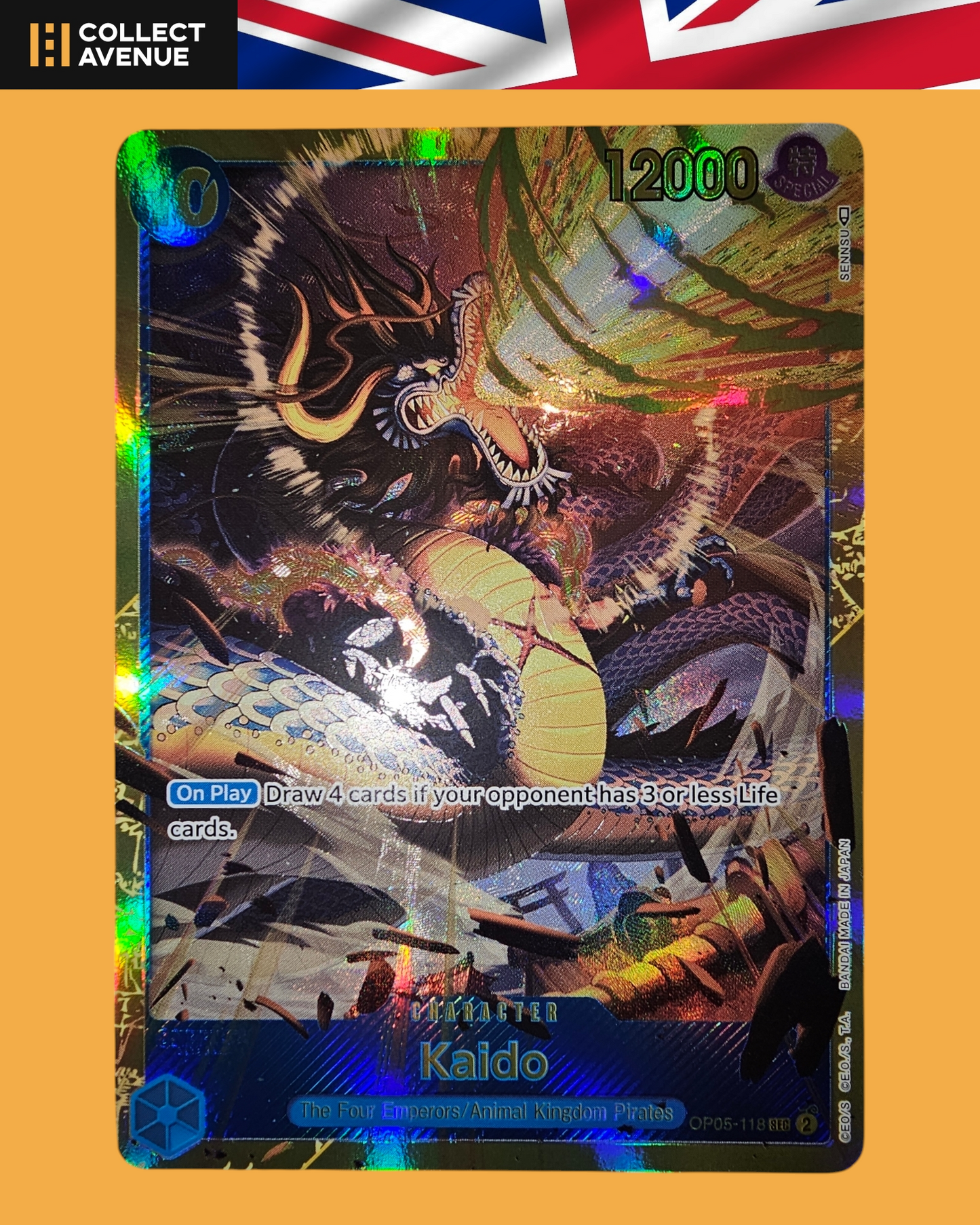 ☠️🚦ONE PIECE KAIDO OP05-118 SEC ALT ART EN🚦☠️