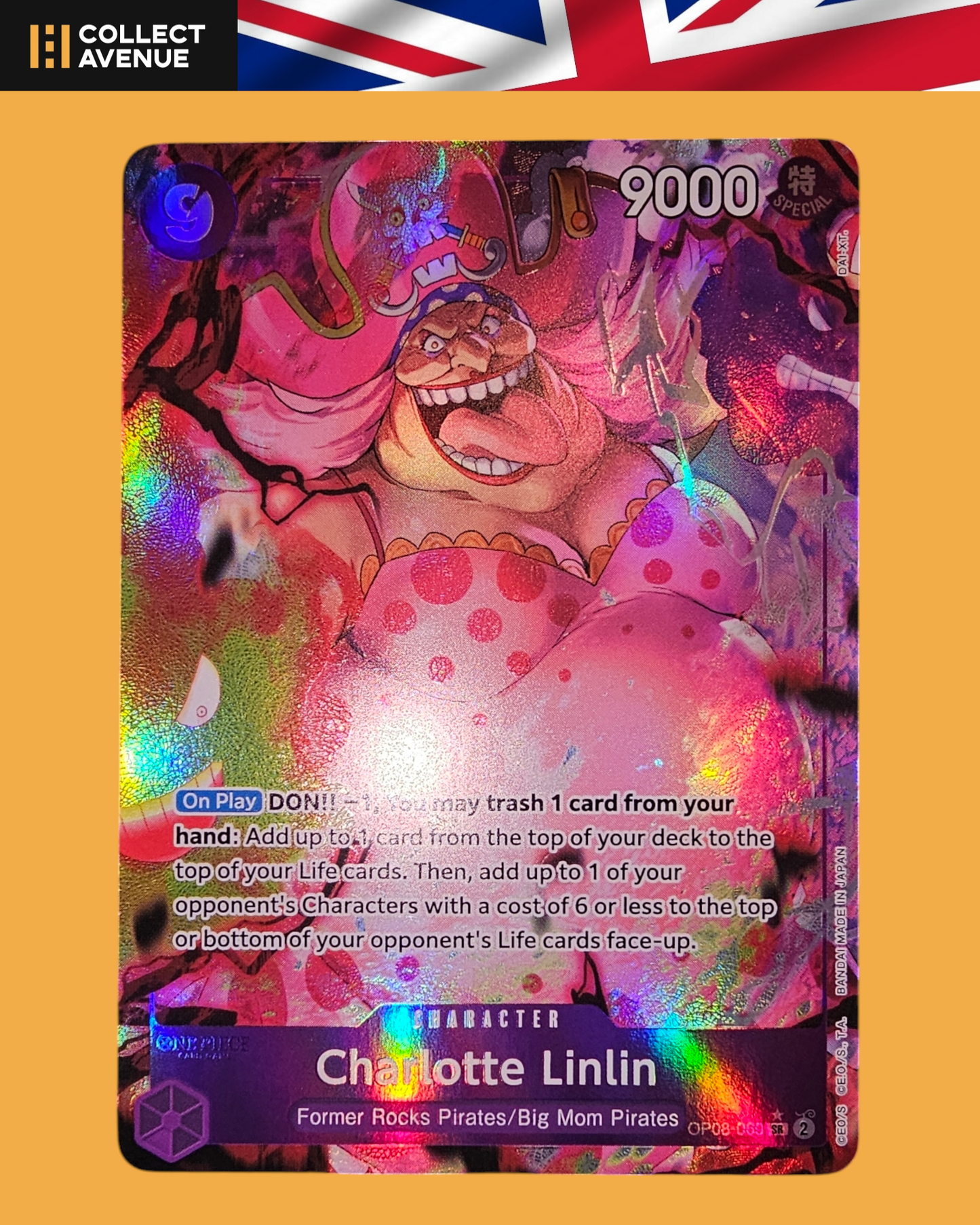 ☠️🚦ONE PIECE CHARLOTTE LINLIN OP08-069 SR ALT ART EN🚦☠️