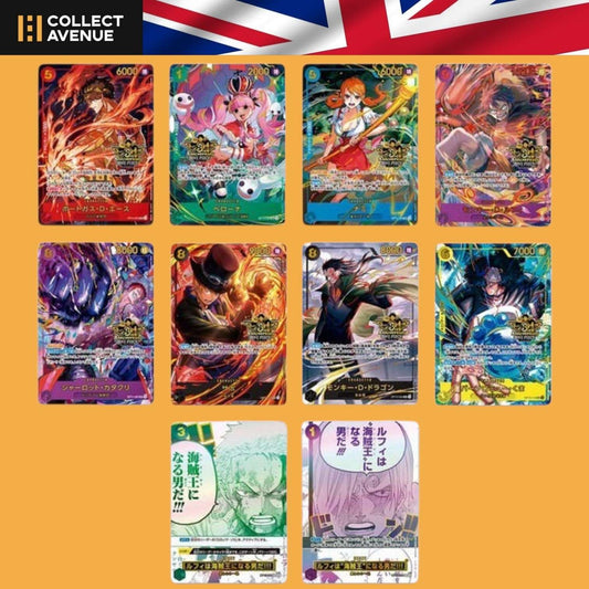 One Piece Card Game 3rd Anniversary Set, version anglaise (US), scellé – contenu du coffret