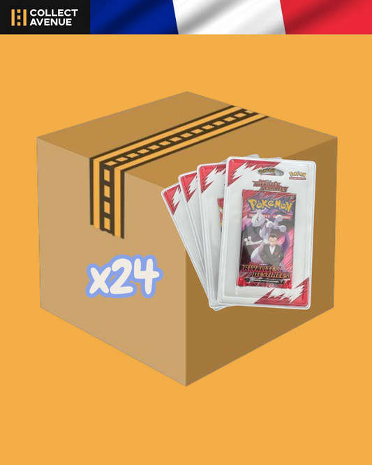 🚦 Pokémon - Case de 24 Boosters sous Blisters Plastique - Rivalités Destinées - EV10 FR🚦