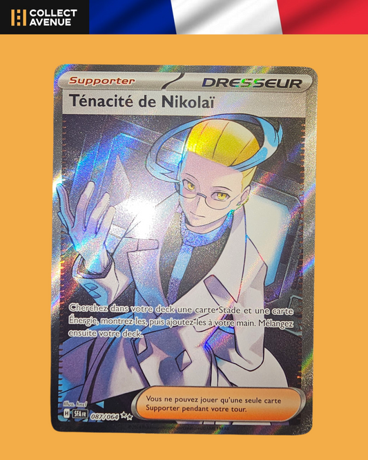 🚦Carte Pokémon Ténacité de Nikolaï Dresseur FA 087/064 FR🚦