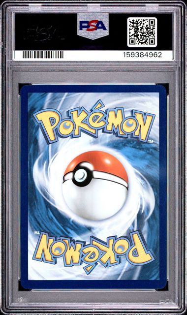 Verso de la carte Pokémon Méga-Dracaufeu X ex 125/094 gradée PSA 10, certification PSA 159384962