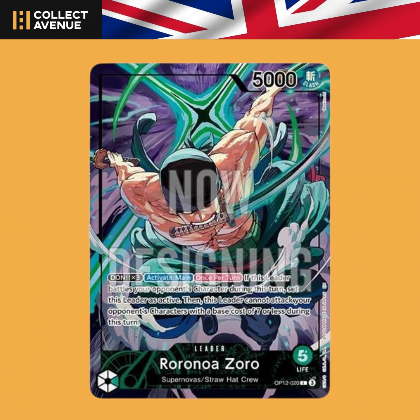 ☠️🚦One Piece Card Game Official Playmat Limited Edition Vol.4 - Roronoa Zoro🚦☠️