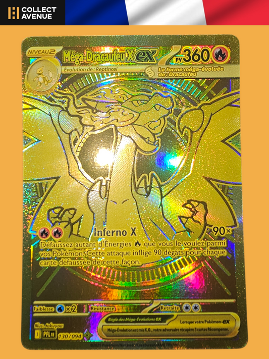 🚦Carte Pokémon Méga Dracaufeu X EX 130/094 FR🚦