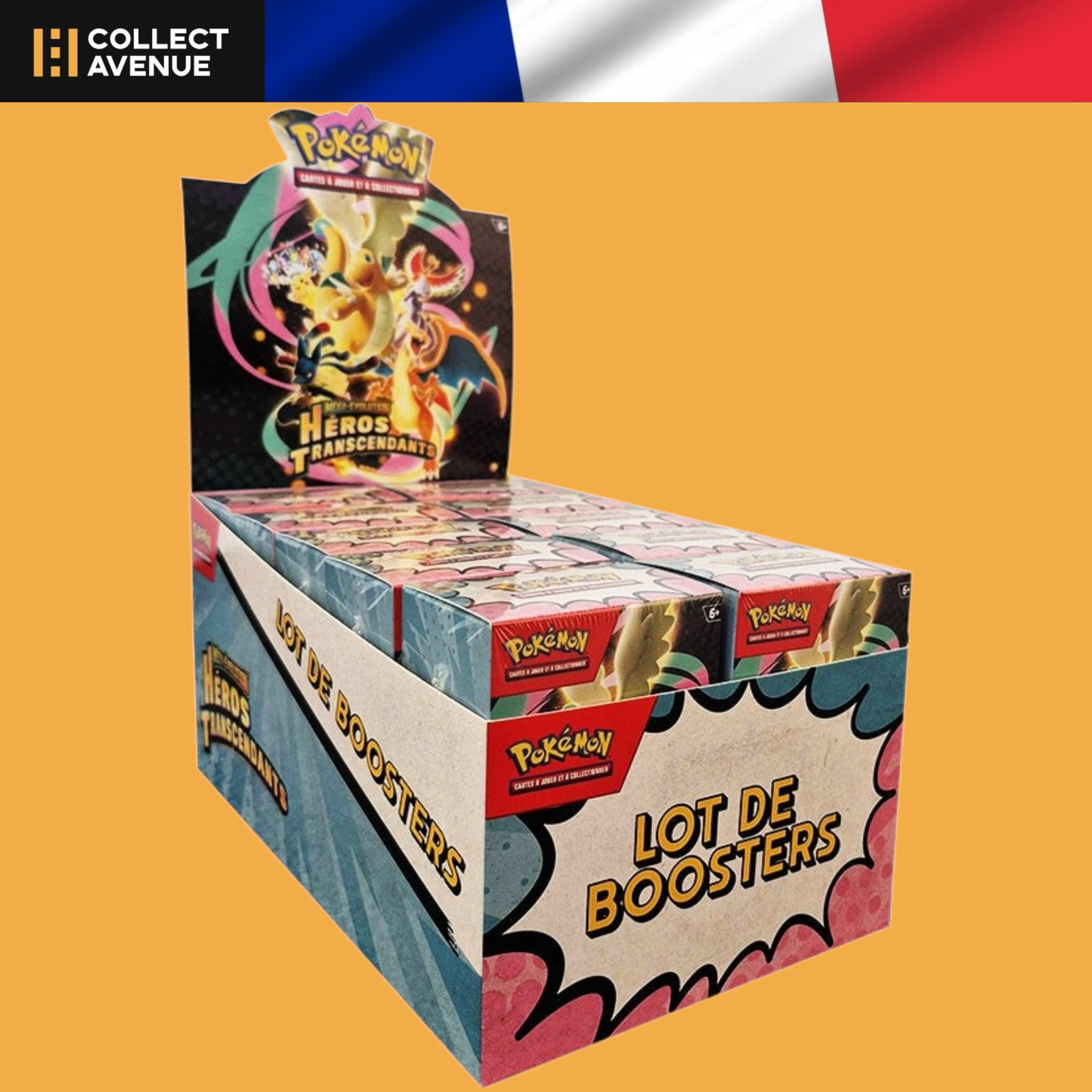 🚦Pokémon -  Display Bundle - x60 Boosters - Heroes Transcendants ME2.5 - FR🚦