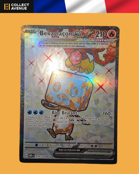 🚦Carte Pokémon Bekaglaçon Ex 210/197 FR🚦