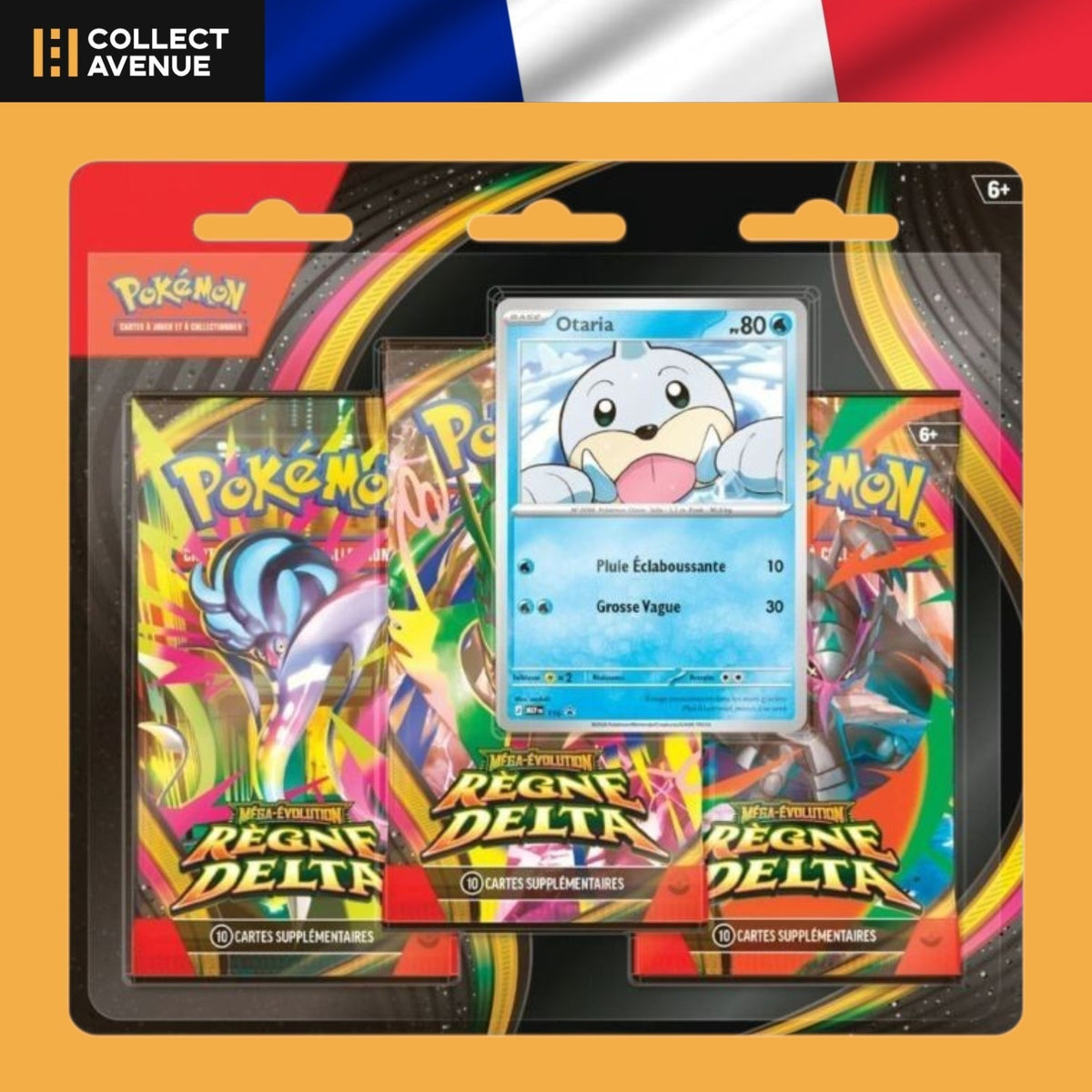 Tripack 3 boosters Pokémon Règne Delta ME06 version française