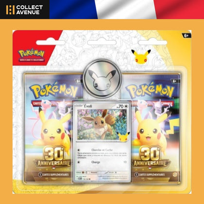 Pokémon - Blister Duo Pack 30e Anniversaire Évoli - Version Française (Précommande)