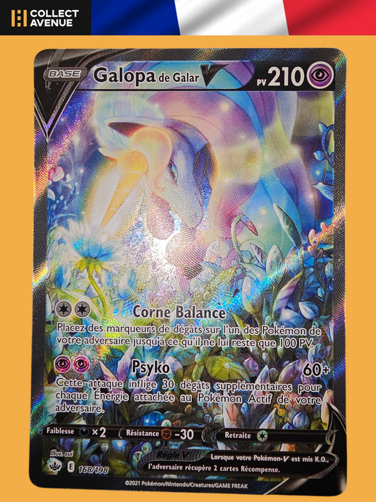 🚦Carte Pokémon Galopa de Galar V 168/198 FR🚦