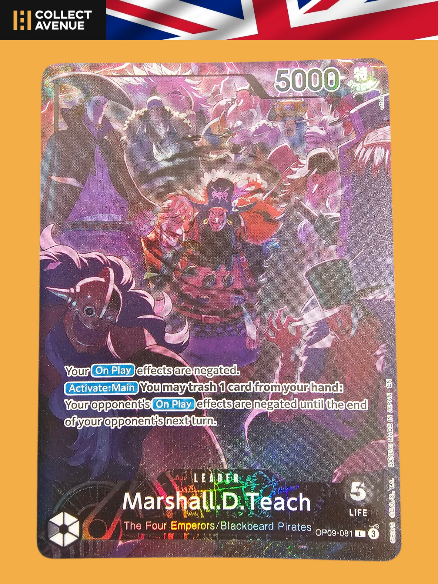 ☠️🚦One Piece Marshall.D.Teach OP09-081 L ENG🚦☠️