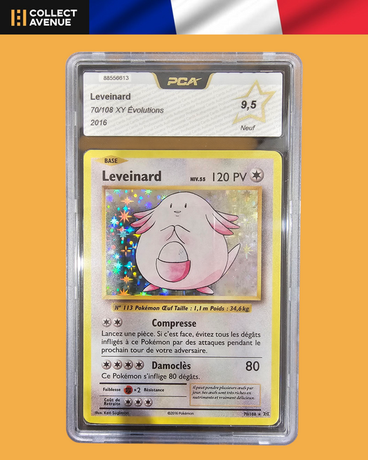 🚦PCA 9,5 Pokémon Leveinard Holo 70/108 XY Evolutions FR🚦