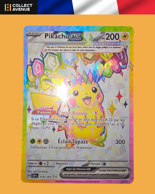 🚦Carte Pokémon Pikachu Ex 219/191 FR🚦