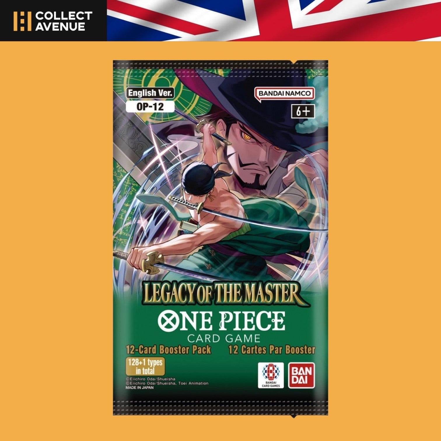 Booster à l'unité One Piece OP12 Legacy of the Master, version anglaise scellée
