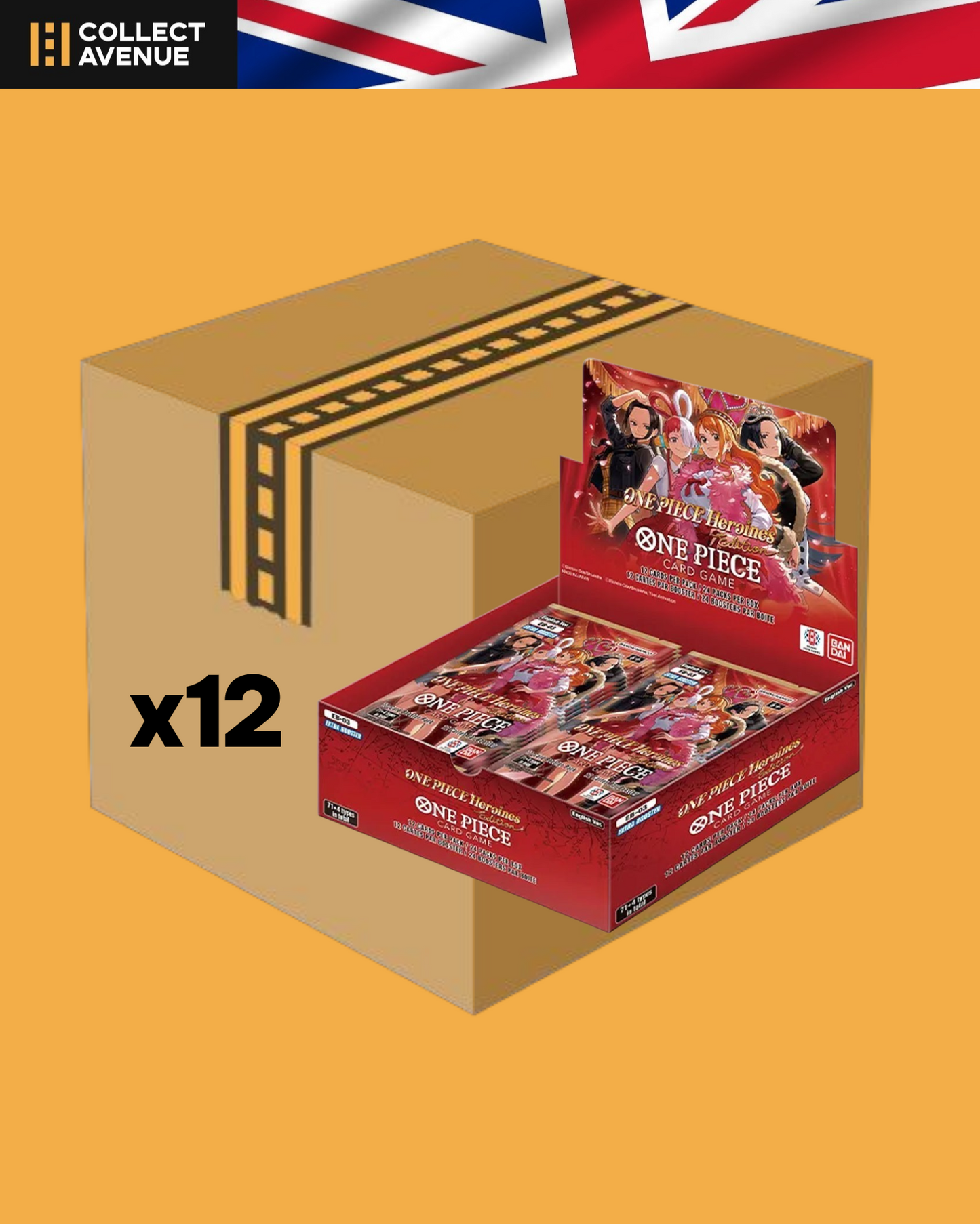 ☠️🚦One Piece - Case de 12 Displays - EB-03 -Heroïnes Edition English🚦