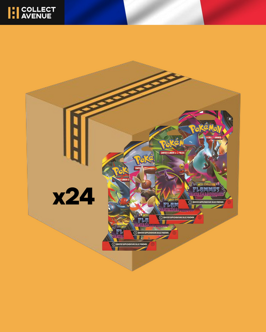 🚦 Pokémon - Case de 24 Boosters sous Blisters - Flammes Fantasmagoriques - ME02 FR🚦