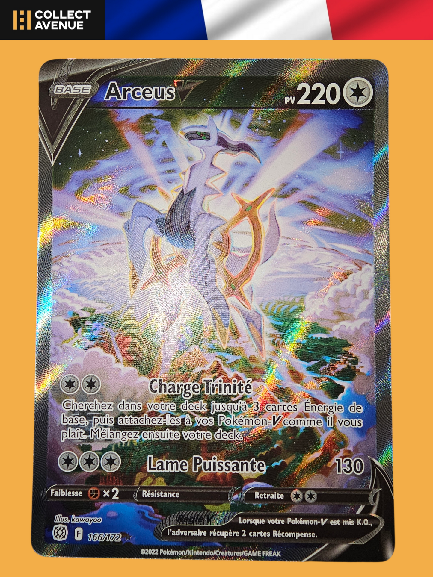 🚦Carte Pokémon Arceus V 166/172 Alternative FR🚦