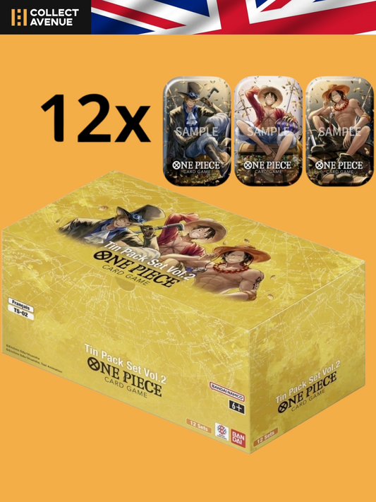 ☠️🚦One Piece - Display 12 Mini Tin Pack Set TS-02 - Vol.2 OP13 English 🚦☠️