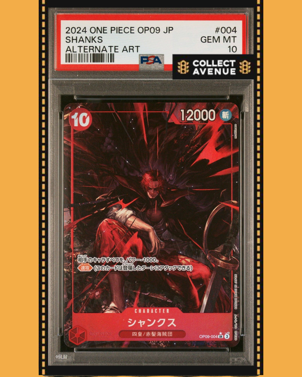 One Piece - Shanks OP09-004 SR Alt Art - PSA 10 - Version Japonaise